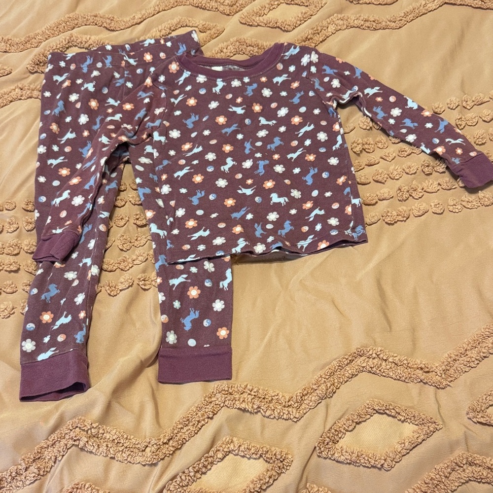 Wonder Nation Kids Pajama Set - with Floral Design